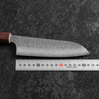 Santoku AUS-10 Nashiji Damascus Wenge Handle 165mm-[Musashi]-[Japanese-Kitchen-Knives]