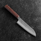 Santoku AUS-10 Nashiji Damascus Wenge Handle 165mm-[Musashi]-[Japanese-Kitchen-Knives]