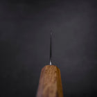 Santoku AUS-10 Nawame Damascus Yaki Urushi Handle 165mm-[Musashi]-[Japanese-Kitchen-Knives]