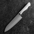 Santoku AUS-10 Polished All-Stainless Handle 165mm-[Musashi]-[Japanese-Kitchen-Knives]