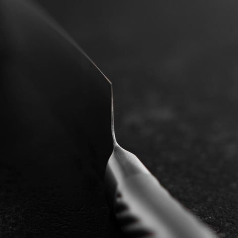 Santoku AUS-10 Polished All-Stainless Handle 165mm-[Musashi]-[Japanese-Kitchen-Knives]