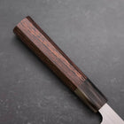 Santoku AUS-10 Polished Buffalo Wenge Handle 165mm (6.5”)-[Musashi]-[Japanese-Kitchen-Knives]