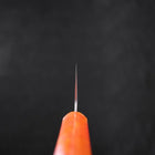 Santoku AUS-10 Polished Ocean Orange & Black Handle 165mm-[Musashi]-[Japanese-Kitchen-Knives]