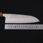 Santoku AUS-10 Tsuchime Damascus Yaki Urushi Handle 165mm (6.5”)-[Musashi]-[Japanese-Kitchen-Knives]
