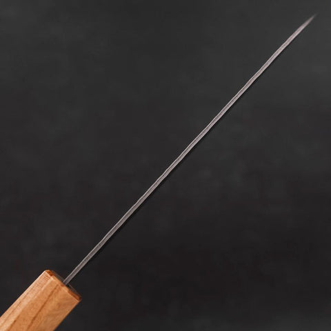 Santoku AUS-10 Tsuchime Damascus Zelkova Magnolia Handle 165mm (6.5”)-[Musashi]-[Japanese-Kitchen-Knives]