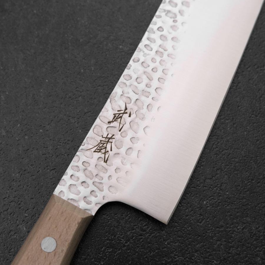 三徳包丁 AUS-6 槌目 洋風柄 180mm – MUSASHI