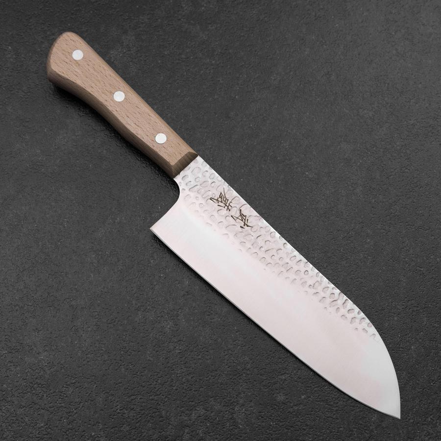 三徳包丁 AUS-6 槌目 洋風柄 180mm – MUSASHI