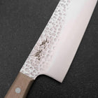 Santoku AUS-6 Tsuchime Western Handle 180mm-[Musashi]-[Japanese-Kitchen-Knives]
