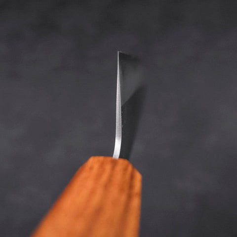 Santoku AUS-8 Polished Oak Handle 165mm (6.5”)-[Musashi]-[Japanese-Kitchen-Knives]