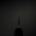 Santoku Blue Steel #1 Kurouchi Buffalo Magnolia Handle 165mm-[Musashi]-[Japanese-Kitchen-Knives]