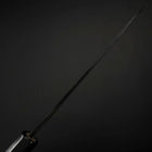 Santoku Blue Steel #1 Kurouchi Buffalo Magnolia Handle 165mm-[Musashi]-[Japanese-Kitchen-Knives]