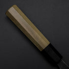 Santoku Blue Steel #1 Kurouchi Buffalo Magnolia Handle 165mm-[Musashi]-[Japanese-Kitchen-Knives]