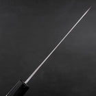 Santoku Blue Steel #1 Stainless Clad Kurouchi Buffalo Magnolia Handle 165mm (6.5”)-[Musashi]-[Japanese-Kitchen-Knives]