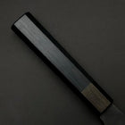 Santoku Blue Steel #1 Stainless Clad Kurouchi Dark Blue Urushi Handle 170mm-[Musashi]-[Japanese-Kitchen-Knives]
