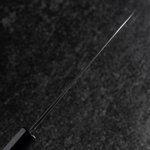 Santoku Blue Steel #2 Kurouchi Buffalo Walnut Handle 165mm (6.5”)-[Musashi]-[Japanese-Kitchen-Knives]