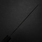 Santoku Blue Steel #2 Kurouchi Chokin Pagoda Sakura Buffalo Ebony Handle 165mm (6.5”)-[Musashi]-[Japanese-Kitchen-Knives]