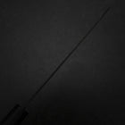 Santoku Blue Steel #2 Kurouchi Chokin Samurai Full Moon Buffalo Ebony Handle 165mm-[Musashi]-[Japanese-Kitchen-Knives]