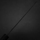 Santoku Blue Steel #2 Kurouchi Chokin Samurai New Moon Buffalo Ebony Handle 165mm-[Musashi]-[Japanese-Kitchen-Knives]