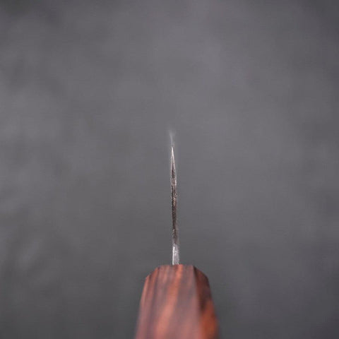 Santoku Blue Steel #2 Kurouchi Ebony Handle 165mm-[Musashi]-[Japanese-Kitchen-Knives]