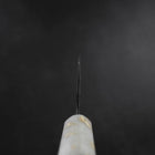 Santoku Blue Steel #2 Kurouchi Ocean Black White Gold Handle 165mm (6.5”)-[Musashi]-[Japanese-Kitchen-Knives]