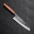 Santoku Blue Steel #2 Kurouchi Sumi Urushi Handle 165mm (6.5”)-[Musashi]-[Japanese-Kitchen-Knives]