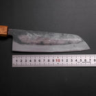 Santoku Blue Steel #2 Kurouchi Yaki-Urushi Handle 165mm-[Musashi]-[Japanese-Kitchen-Knives]