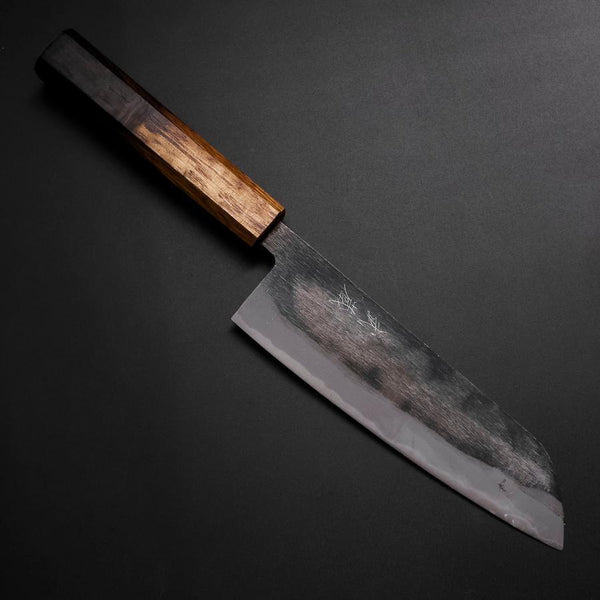 Santoku Blue Steel #2 Kurouchi Yaki-Urushi Handle 165mm – MUSASHI