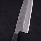 Santoku Blue Steel #2 Nashiji Stainless Clad Ebony Handle 165mm (6.5”)-[Musashi]-[Japanese-Kitchen-Knives]