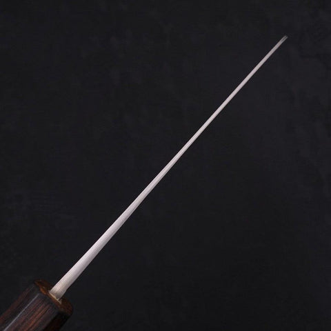 Santoku Blue Steel #2 Nashiji Stainless Clad Sumi Urushi Handle 165mm (6.5”)-[Musashi]-[Japanese-Kitchen-Knives]