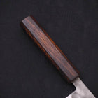 Santoku Blue Steel #2 Nashiji Stainless Clad Sumi Urushi Handle 165mm (6.5”)-[Musashi]-[Japanese-Kitchen-Knives]