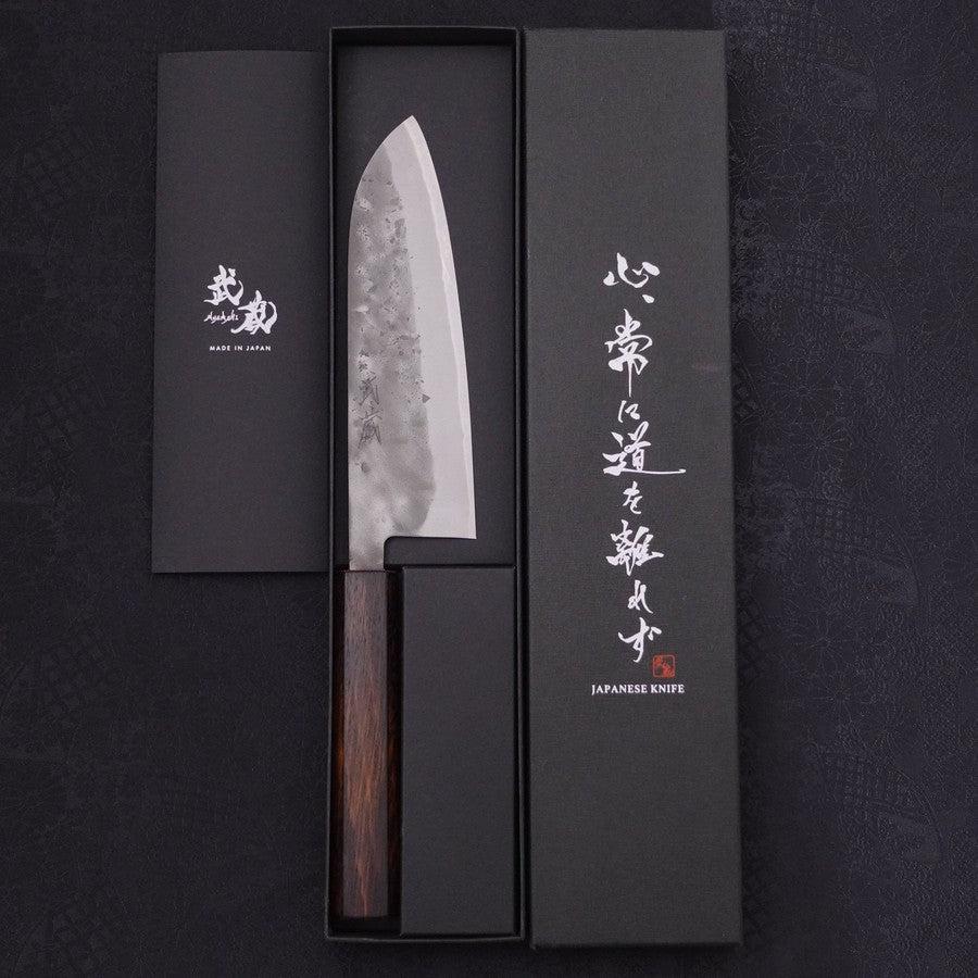 三徳 青紙2号 梨地 ステン 墨漆柄 165mm – MUSASHI