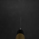 Santoku Blue Steel #2 Nashiji Stainless Yew Handle 165mm-[Musashi]-[Japanese-Kitchen-Knives]