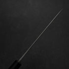 Santoku Blue Steel #2 Nashiji Stainless Yew Handle 165mm-[Musashi]-[Japanese-Kitchen-Knives]