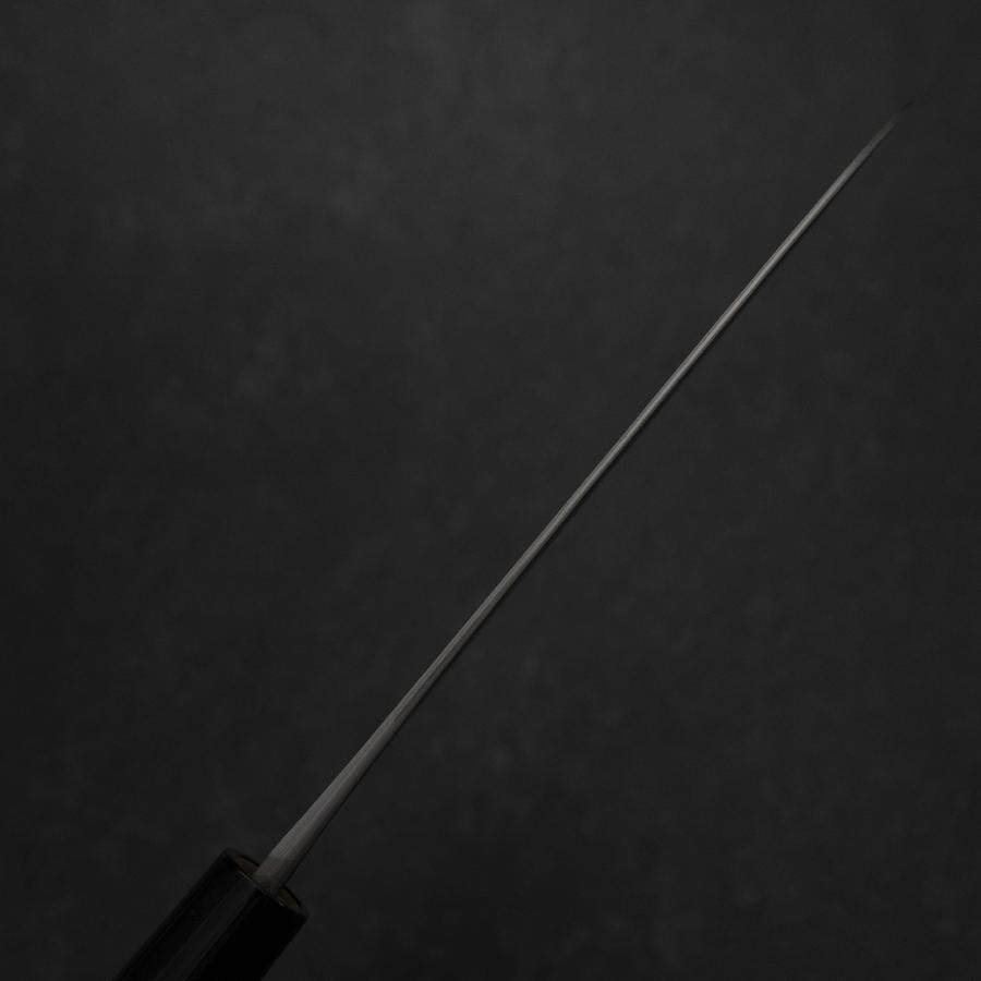 Santoku Blue Steel #2 Nashiji Stainless Yew Handle 165mm-[Musashi]-[Japanese-Kitchen-Knives]