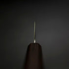 Santoku Blue Steel #2 Polished Ebony Handle 180mm (7”)-[Musashi]-[Japanese-Kitchen-Knives]