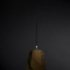 Santoku Blue Steel #2 Polished Olive Handle 170mm (6.7”)-[Musashi]-[Japanese-Kitchen-Knives]