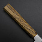 Santoku Blue Steel #2 Polished Olive Handle 170mm (6.7”)-[Musashi]-[Japanese-Kitchen-Knives]