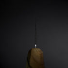 Santoku Blue Steel #2 Polished Olive Handle 170mm-[Musashi]-[Japanese-Kitchen-Knives]