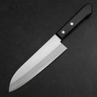 Santoku Blue Steel #2 Polished Western Handle 165mm (6.5”)-[Musashi]-[Japanese-Kitchen-Knives]