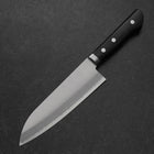 Santoku Blue Steel #2 Stainless Clad Western Handle 165mm (6.5”)-[Musashi]-[Japanese-Kitchen-Knives]