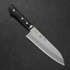 Santoku Blue Steel #2 Stainless Clad Western Handle 165mm (6.5”)-[Musashi]-[Japanese-Kitchen-Knives]