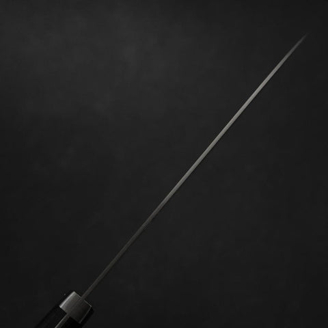 Santoku Blue Steel #2 Stainless Clad Western Handle 165mm-[Musashi]-[Japanese-Kitchen-Knives]