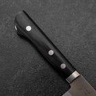 Santoku Blue Steel #2 Stainless Clad Western Handle 165mm-[Musashi]-[Japanese-Kitchen-Knives]