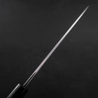 Santoku Blue Steel #2 Suminagashi Buffalo Ebony Handle 170mm (6.7”)-[Musashi]-[Japanese-Kitchen-Knives]