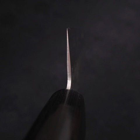 Santoku Blue Steel #2 Tsuchime Stainless Clad Western Handle 170mm (6.7”)-[Musashi]-[Japanese-Kitchen-Knives]
