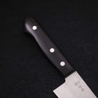 Santoku Blue Steel #2 Tsuchime Stainless Clad Western Handle 170mm (6.7”)-[Musashi]-[Japanese-Kitchen-Knives]