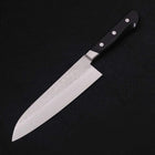 Santoku Blue Steel #2 Tsuchime Stainless Clad Western Handle 180mm (7”)-[Musashi]-[Japanese-Kitchen-Knives]