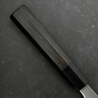 Santoku Blue Super Polished Buffalo Ebony Handle 165mm (6.5”)-[Musashi]-[Japanese-Kitchen-Knives]