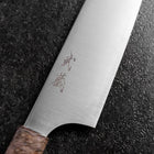 Santoku Blue Super Polished Maple Handle 180mm-[Musashi]-[Japanese-Kitchen-Knives]