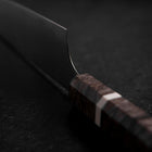 Santoku Blue Super Polished Maple Handle 180mm-[Musashi]-[Japanese-Kitchen-Knives]